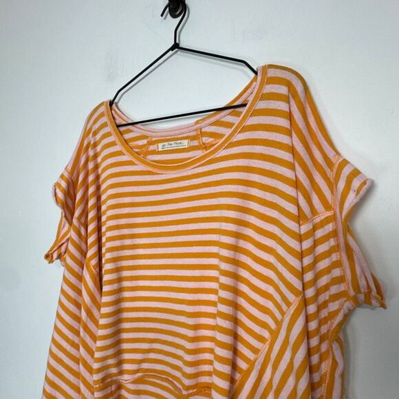 Free People We the Free Striped Angel Tee M - Picture 3 of 6